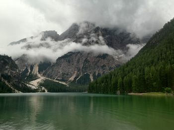 Scenic view of calm lake