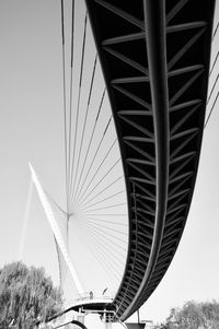 Low angle view of bridge against sky