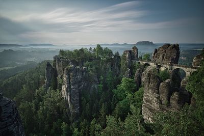 Panoramic view of landscape against sky