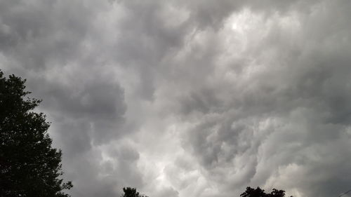 Low angle view of storm clouds in sky