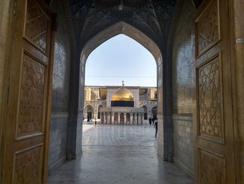 Entrance of historic building