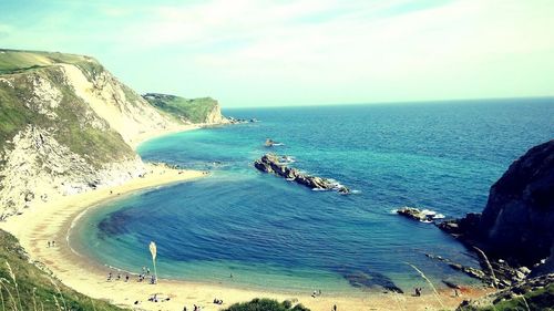 Panoramic view of sea against sky