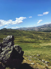 Scenic view of landscape against sky