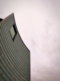 Low angle view of modern building against sky