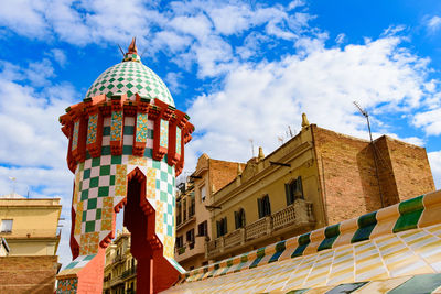 Low angle view of building against sky