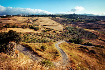 Scenic view of landscape against sky