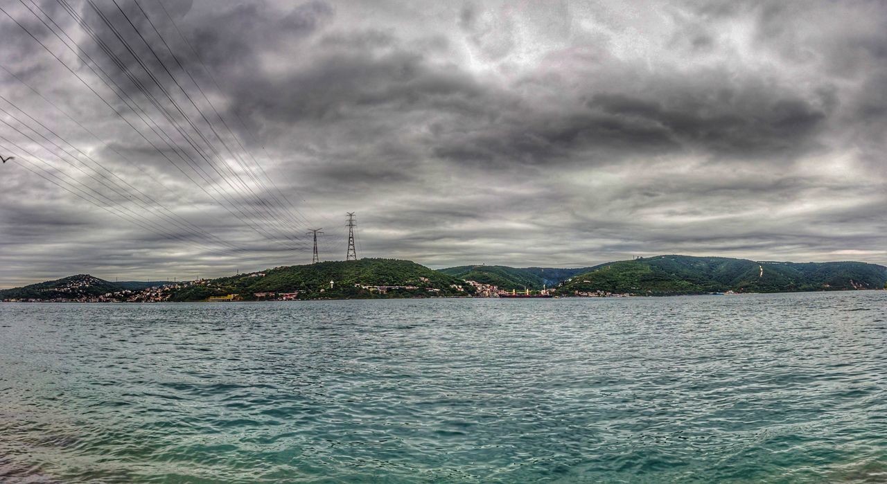 SCENIC VIEW OF SEA BY CITY AGAINST SKY