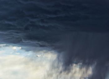 Low angle view of cloudy sky