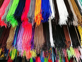 Close-up of multi colored hanging for sale