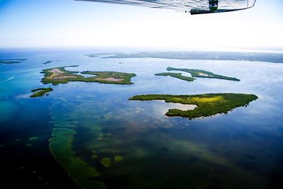 Scenic view of calm lake
