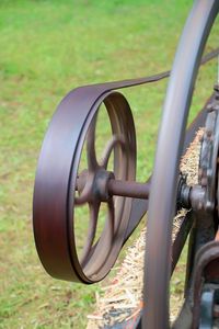 Close-up of metal structure