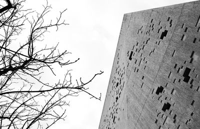 Low angle view of building against sky