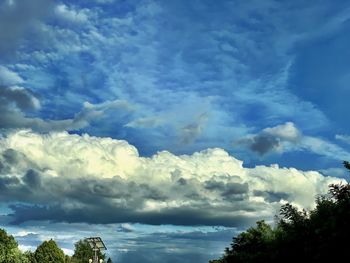 Low angle view of clouds in sky