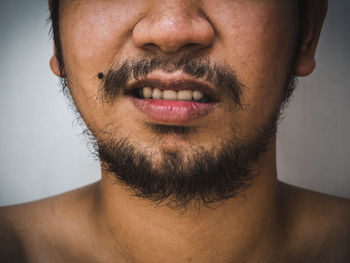 Close-up portrait of young man