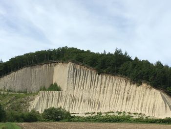 Scenic view of dam against sky