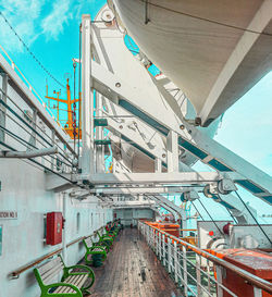 Low angle view of bridge against sky