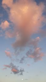 Low angle view of cloudy sky