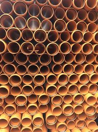 Full frame shot of pipes