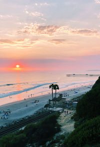 Scenic view of dramatic sky during sunset