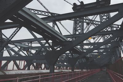 Low angle view of bridge against sky