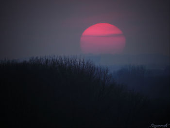 Scenic view of sky at sunset