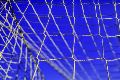 Low angle view of ropes in playground