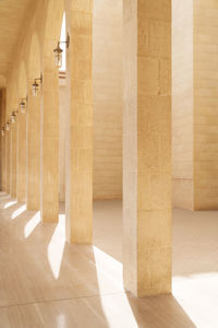 Pillars in a building in manama bahrain, taken in may 2022