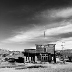 Abandoned house against sky