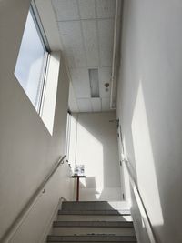 Low angle view of staircase in building