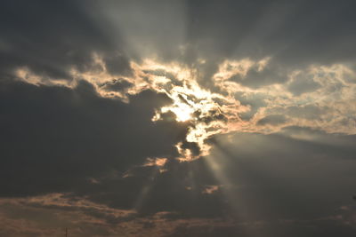 Low angle view of clouds in sky