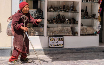 Man working at store