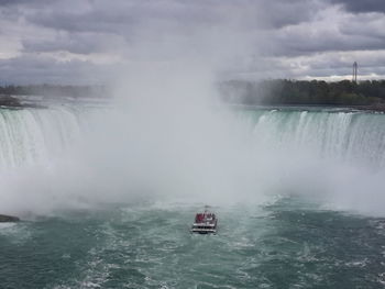 Reflection of clouds in sea