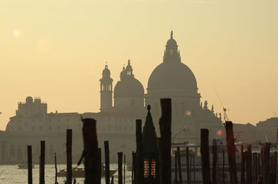 Cathedral against clear sky during sunset