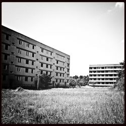 View of built structure against clear sky