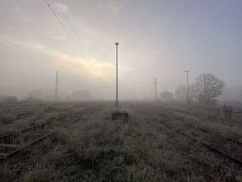  train tracks in fog