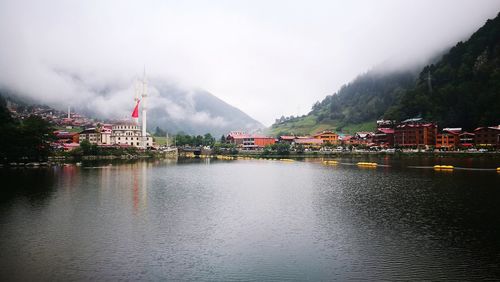 View of buildings at waterfront