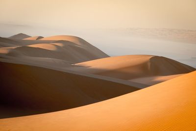 Scenic view of desert against sky