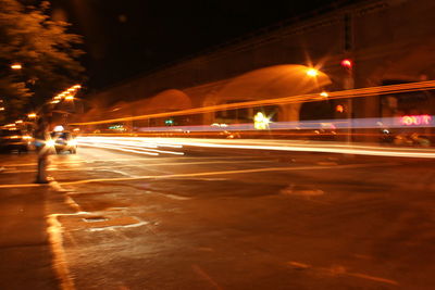 City street at night