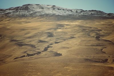 Scenic view of desert against sky