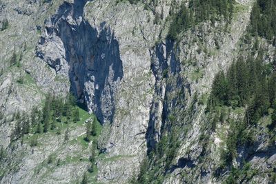 High angle view of rocks on land