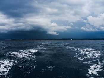 Scenic view of sea against sky