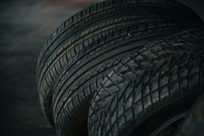 Close-up of tires