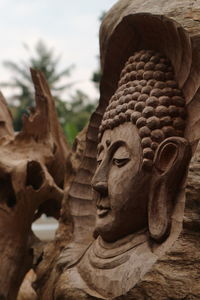 Close-up of buddha statue