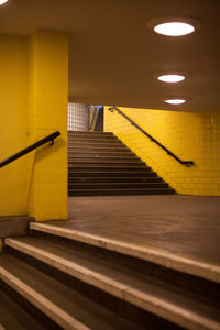 Staircase leading to subway
