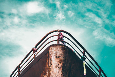 Low angle view of bridge against sky