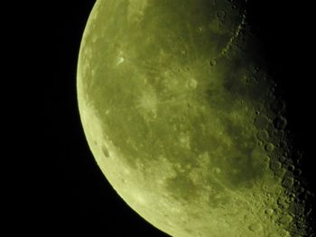 Low angle view of moon against sky