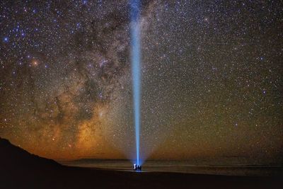 Scenic view of star field at night