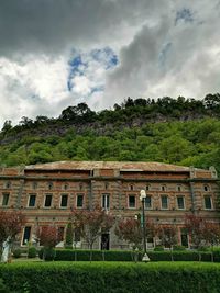 Low angle view of building against sky