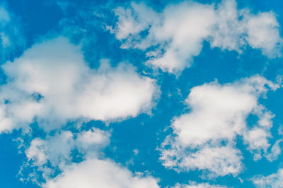 Low angle view of clouds in sky