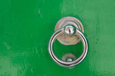 Full frame shot of green door